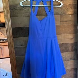 Vibrant Blue Halara Backless Twisted Active Dress